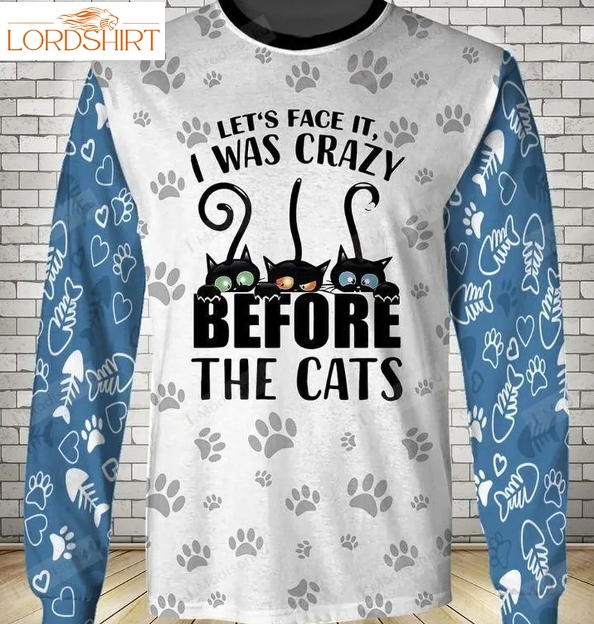 Crazy Before The Cats Ugly Christmas Sweater, All Over Print Sweatshirt