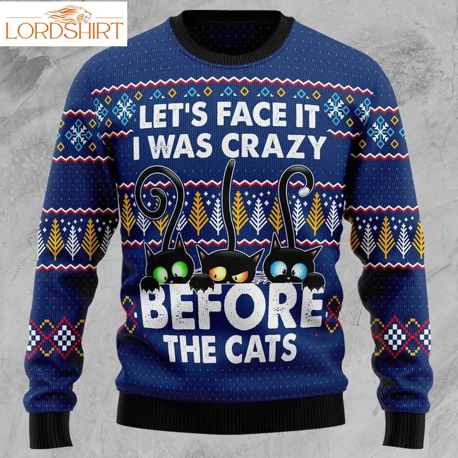 Crazy Cat Christmas Wool Sweater