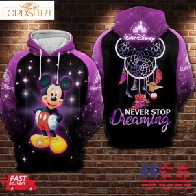 Cute Mickey Dreamcatcher Never Stop Dreaming 3D Hoodie