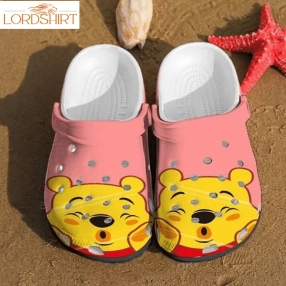 Cute Pooh Bear Winnie The Pooh Gift For Lover Rubber Crocs Crocband Clogs  Tl97