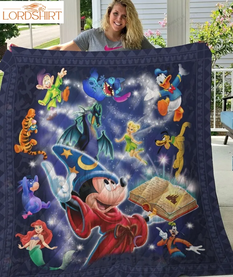 Disney Mickey Minnie Mouse And Friend Quilt Blanket