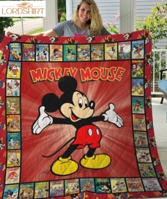 Disney Mickey Mouse Quilt Blanket Mickey Mouse Gift Birthday For Fan Lovers