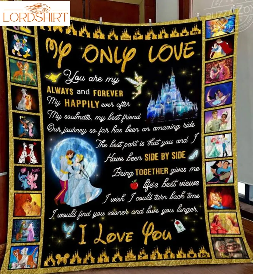 Disney My Love Side By Side 3D Quilt Blanket