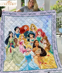 Disney Princess Like 3D Customized Quilt Blanket