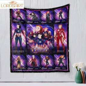 Disney Princesses Avengers Quilt Blanket