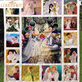 Disney Wedding Customize Quilt Blanket