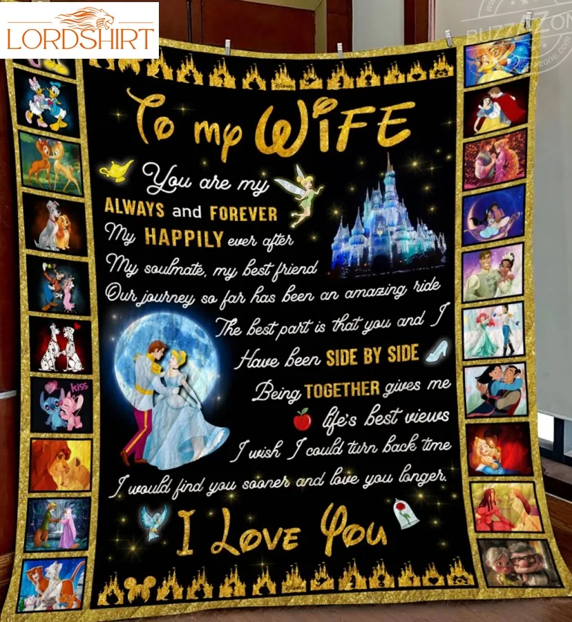 Disney Wife Side By Side 3D Quilt Blanket