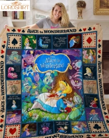 Disney's Alice In Wonderland New Ver Quilt Blanket