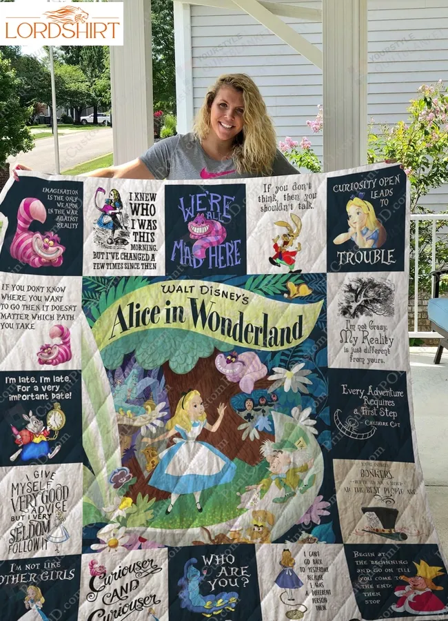 DisneyS Alice In Wonderland Quilt Blanket