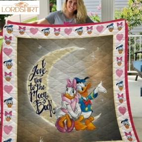 Donald And Daisy Duck 3D Customized Quilt Blanket