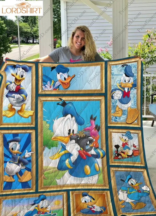 Donald Duck 3D Customized Quilt Blanket