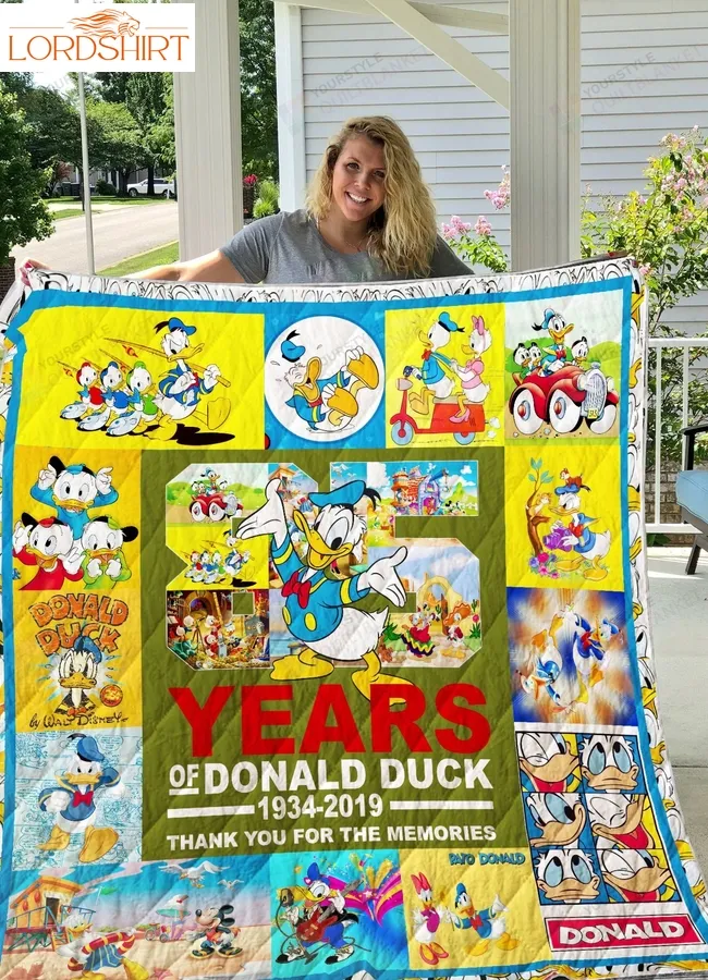 Donald Duck Anniversary Quilt Blanket