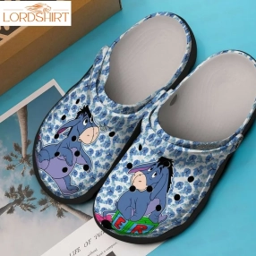 Eeyore Cute Unisex Crocs Crocband Clog Comfortable Water Shoes In Blue