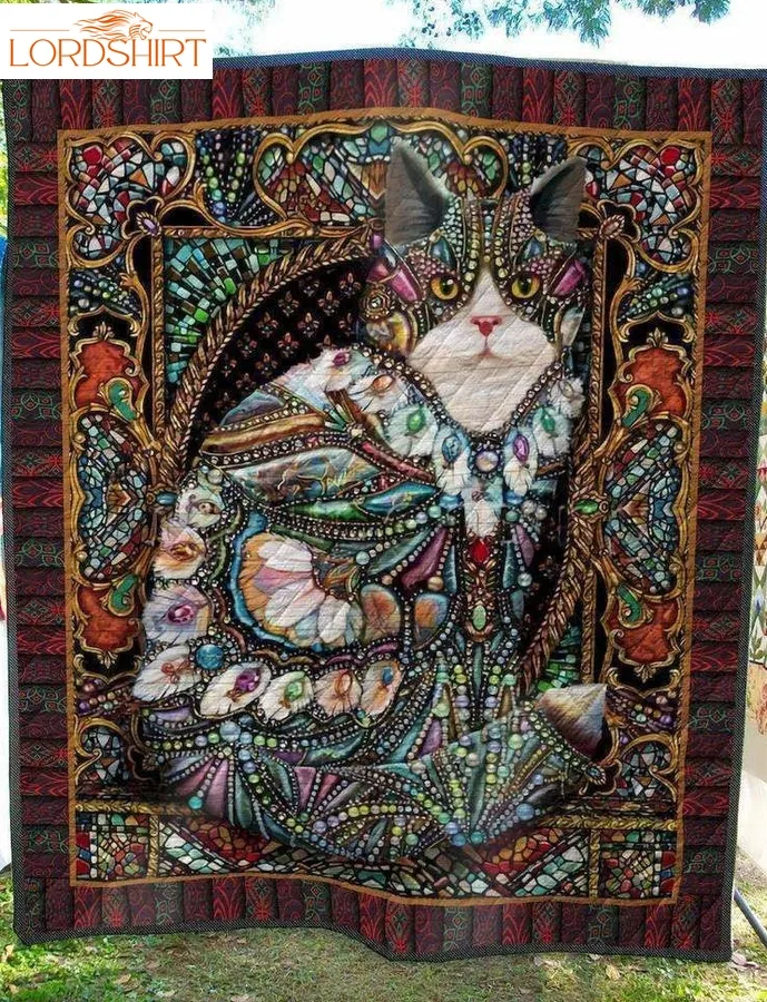 Fabric Cat 3D Customized Quilt