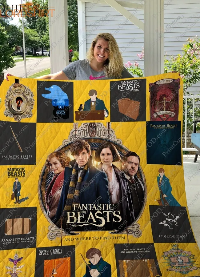 Fantastic Beasts And Where To Find Them Minimalist Quilt Blanket