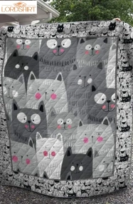 Fat Cat 3D Customized Quilt Blanket