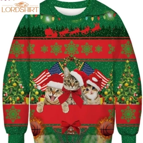 Funny Cat Ugly Christmas Sweater