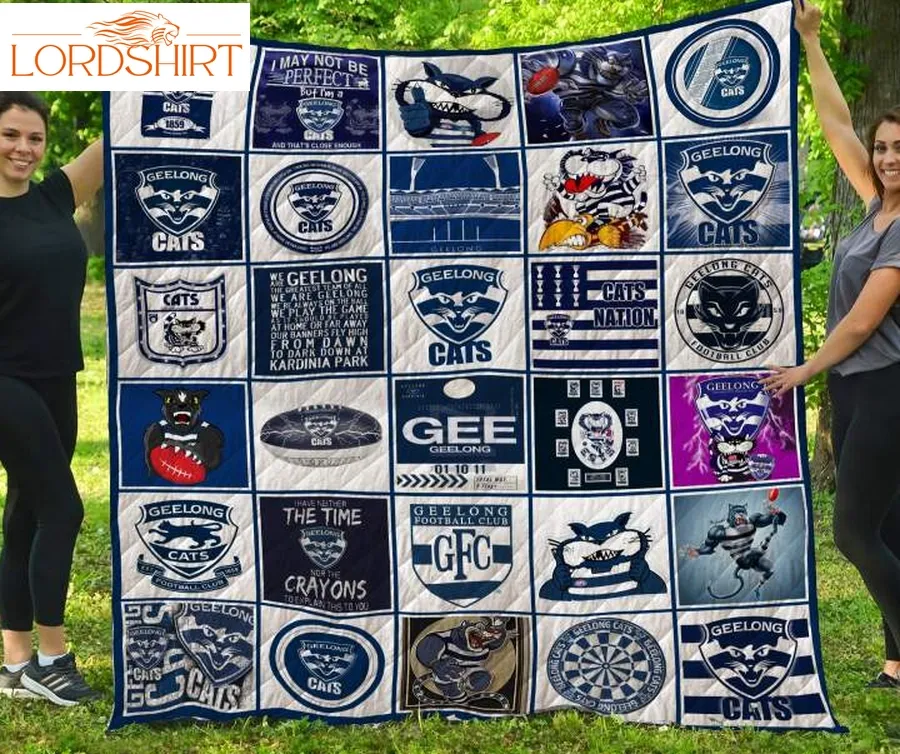 Geelong Cats 3D Customized Quilt Blanket