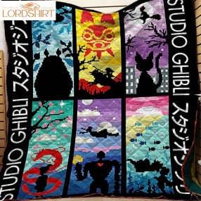 Ghibli Cross Stitch For Fans 3D Customized Quilt Blanket