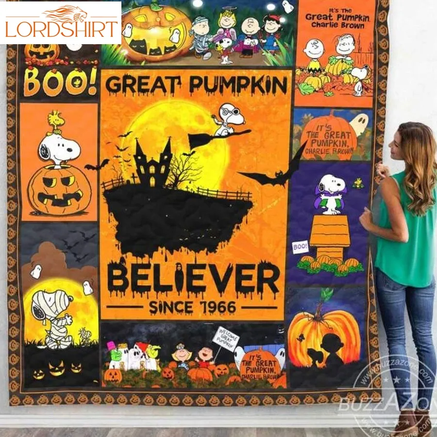 Great Pumpkin Snoopy Btt 3D Quilt Blanket