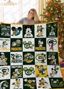 Green Bay Packers Disney Quilt Blanket