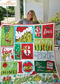 Grinch Quilt Blanket 01