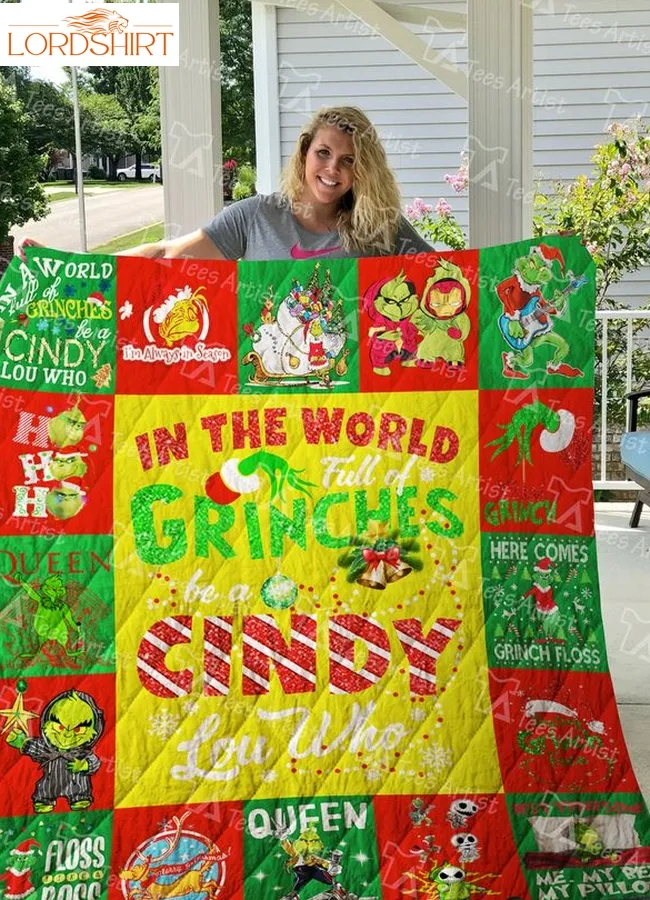 Grinch Quilt Blanket 06