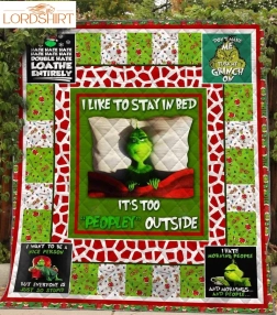 Grinch Quilt Blanket