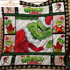 Grinch Quilt Blanket For Fans