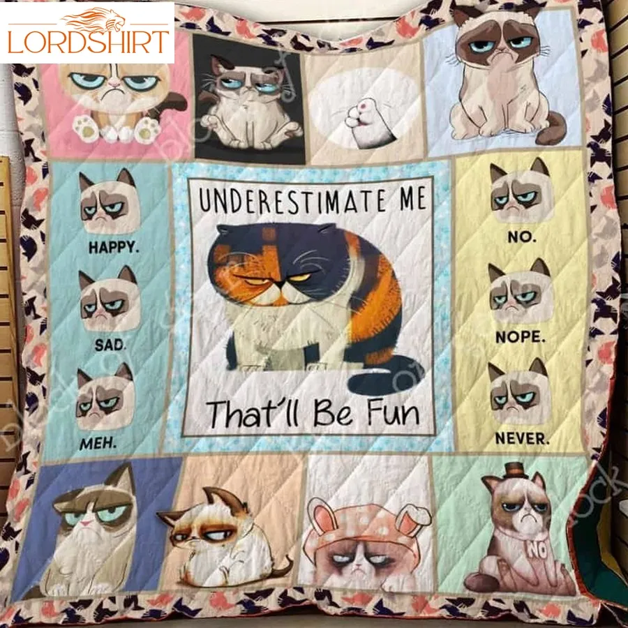 Grumpy Cat 3D Customized Quilt