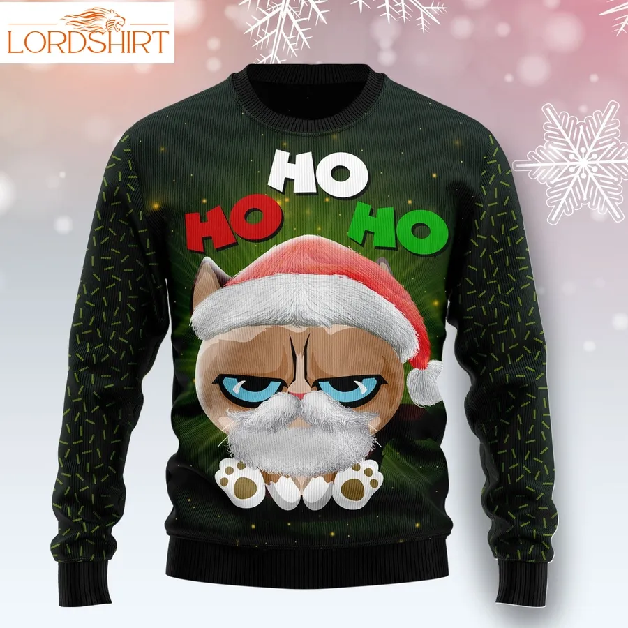 Grumpy Cat Hohoho Ty2310 Ugly Christmas Sweater