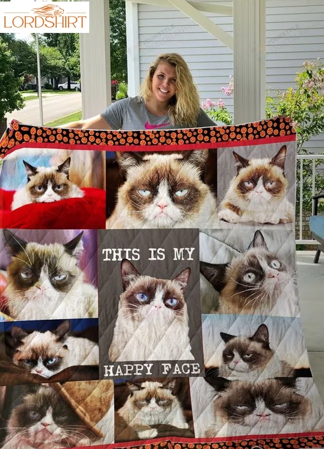 Grumpy Cat Quilt Blanket