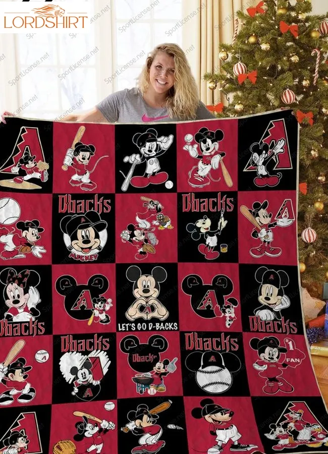 H  Arizona Diamondbacks+Mickey Quilt Blanket