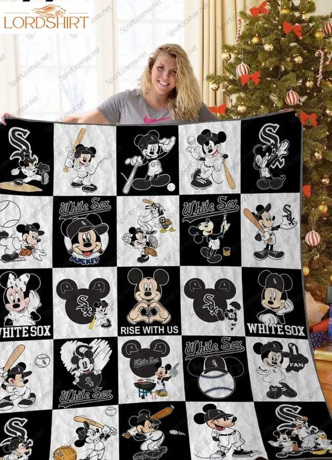 H  Chicago White Sox+Mickey Quilt Blanket