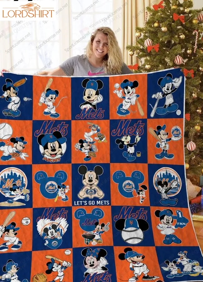 H  New York Mets+Mickey Quilt Blanket