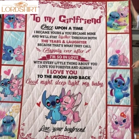 Happily Ever After Stitch 3D Quilt Blanket