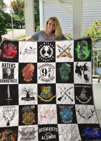 Harry Potter &8211 Hogwarts School Quilt Blanket