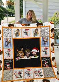 Harry Potter Merry Christmas Quilt Blanket