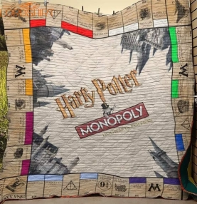 Harry Potter Monopoly 3D Customized Quilt