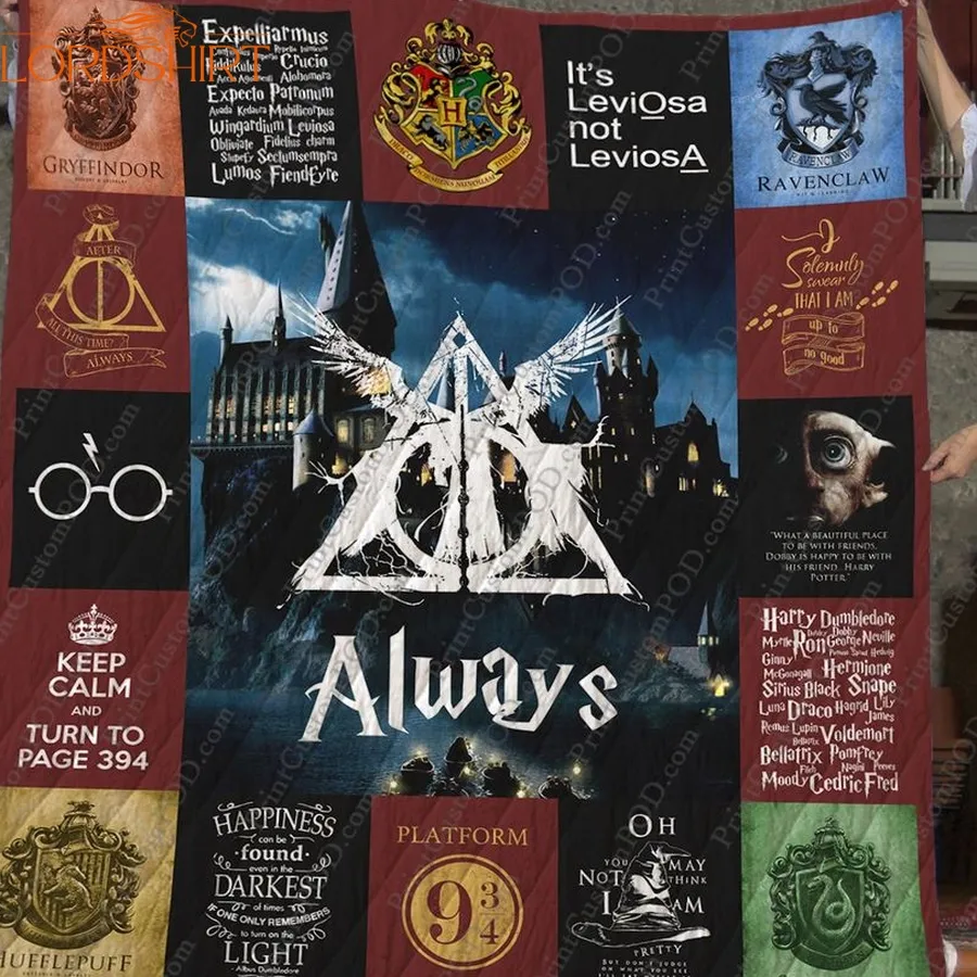 Harry Potter Quilt Blanket For Fans Ver 17