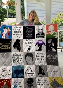 Harry Potter T Shirt Quilt Blanket Ver 2