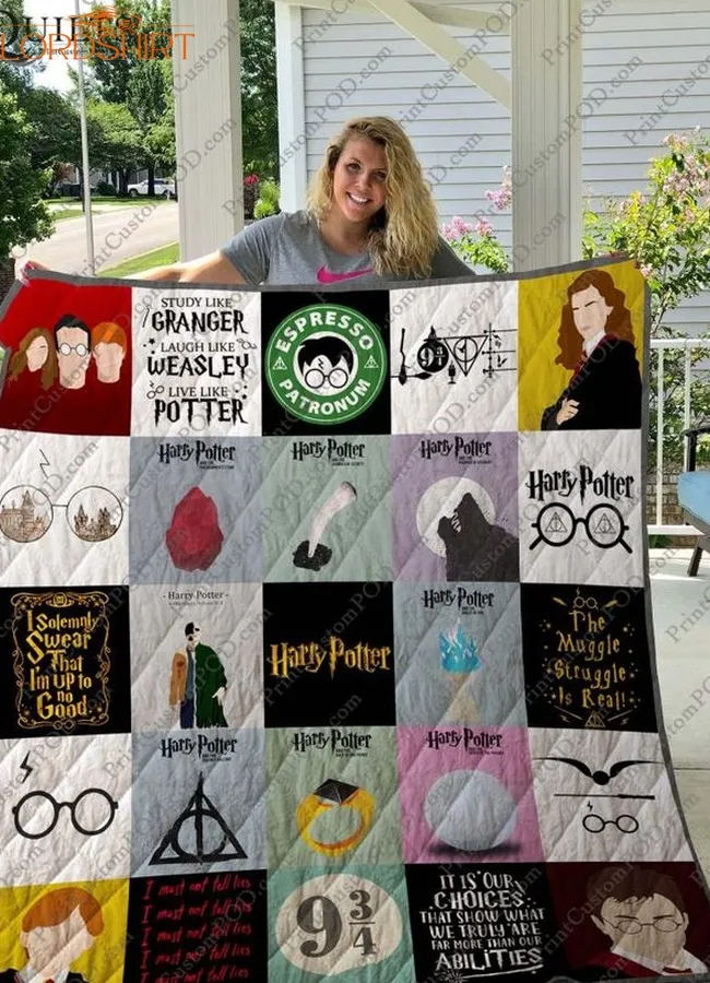 Harry Potter Tshirt 3D Quilt Blanket