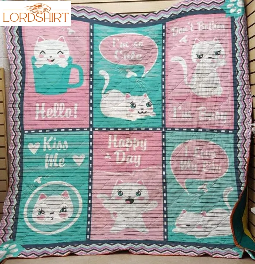 Hello Cat 3D Customized Quilt