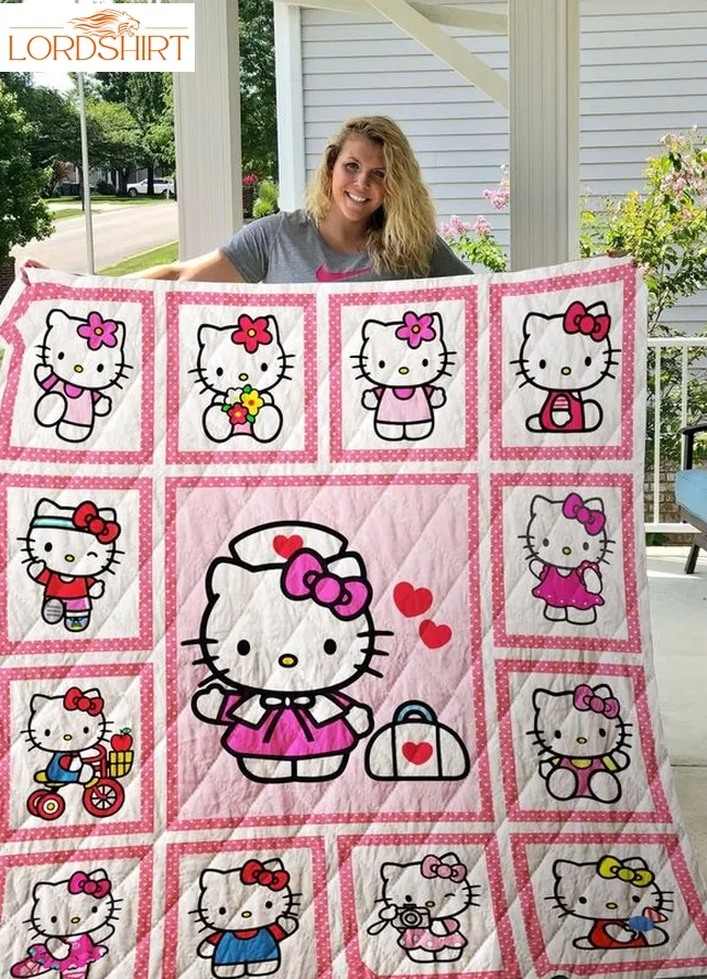 Hello Kitty Quilt Blanket For Fans