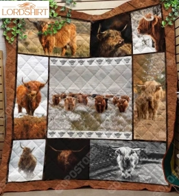 Highland Cattle Collection Like 3D Customized Quilt Blanket