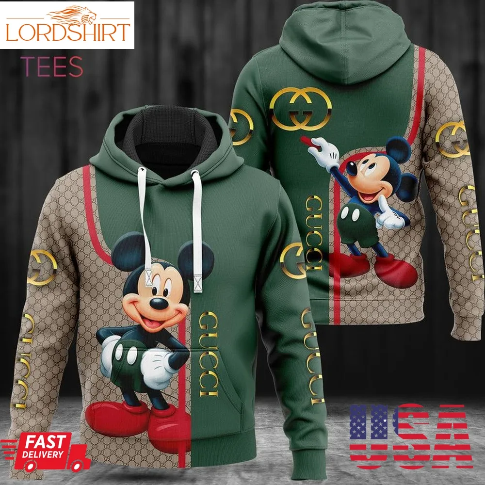 Hot Guuci Mickey 3D Hoodie Pants Limited Edition