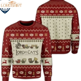 Hot Lotr Lord Of The Cats Ugly Christmas Sweater