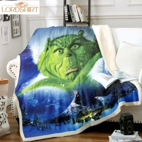 How The Grinch Stole Christmas Sherpa Fleece Blanket