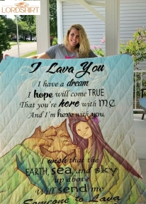 I Lava You  Disney Quilt Blanket