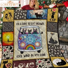 I Love My Cat 3D Customized Quilt